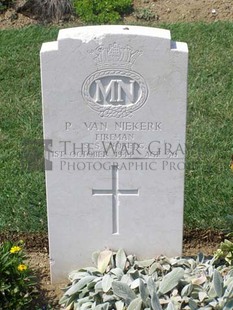 ANCONA WAR CEMETERY - VAN NIEKERK, PETER